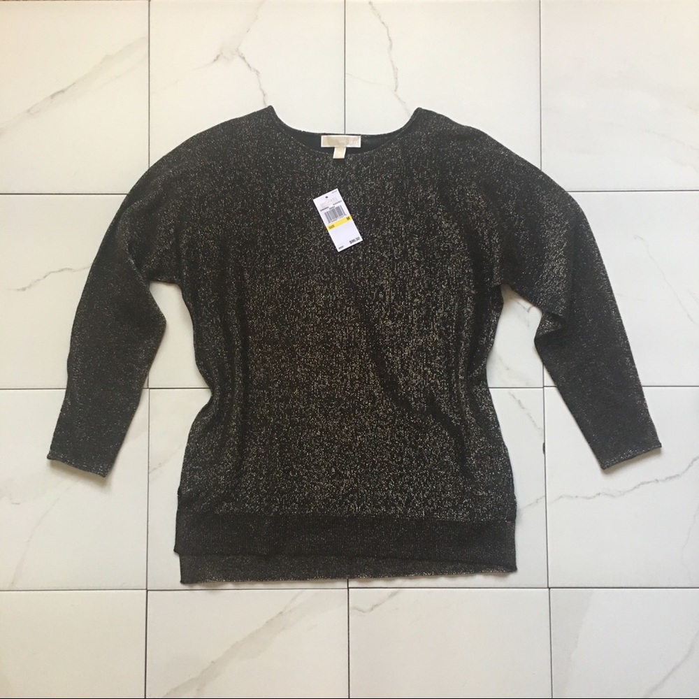 MICHAEL KORS |  Gold Sparkle Sweater